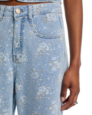Petite Bouquet High Rise Jeans in Cornflower Multi