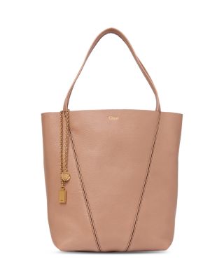 Medium Spin Tote in Leather 