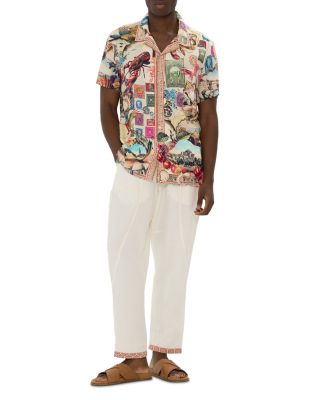 Printed Short Sleeve Camp Shirt