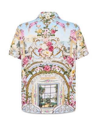 Printed Short Sleeve Camp Shirt