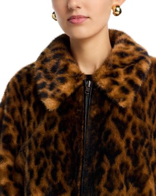 Esme Faux Fur Animal Print Jacket 