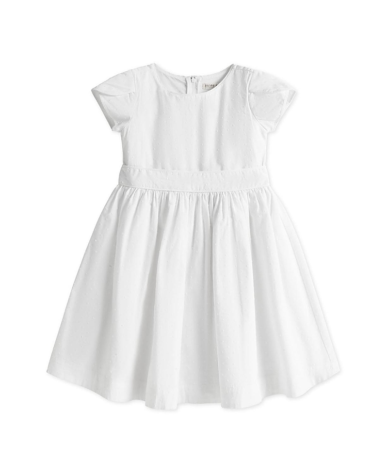 Hope & Henry Girls' Heirloom Organic Tulip Sleeve Swiss Dot Party Dress - Baby