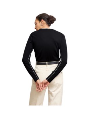 Kit Contrast Sweater - Light Merino