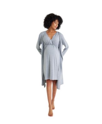 Sleep Well Maternity/Nursing Nightgown & Robe Set
