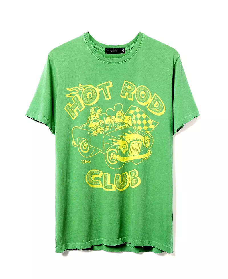 Junk Food Clothing Mickey and Minnie Hot Rod Vintage Tee