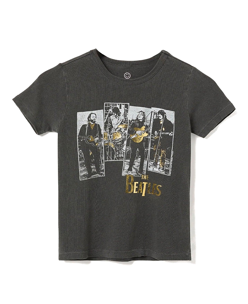 JUNK FOOD CLOTHING UNISEX THE BEATLES ROOFTOP TEE - LITTLE KID, BIG KID