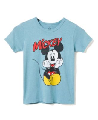 Junk Food Clothing - Unisex Mickey Sitting Tee - Little Kid, Big Kid
