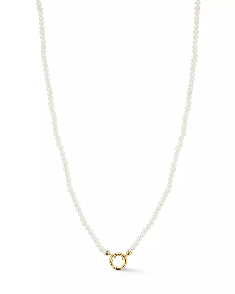 Moon & Meadow 14K Yellow Gold Cultured Freshwater Pearl Necklace, 17