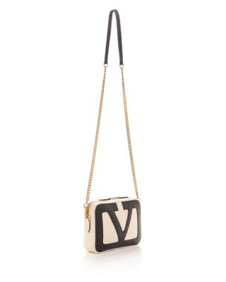 Men's VLogo Camera Leather Crossbody Bag