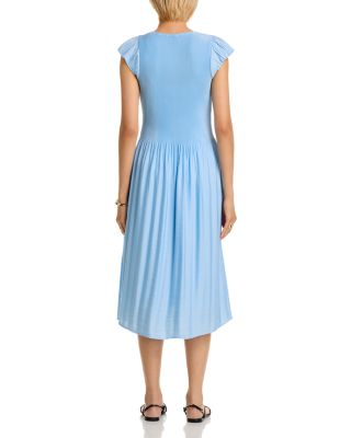 Flutter Sleeve Midi Dress