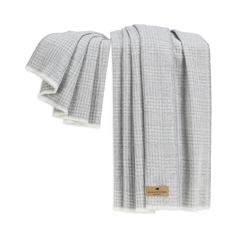 Lands Downunder Sutton Plaid Throw In Blue