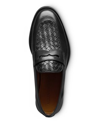 Men&#39;s Como Leather Woven Slip On Loafers
