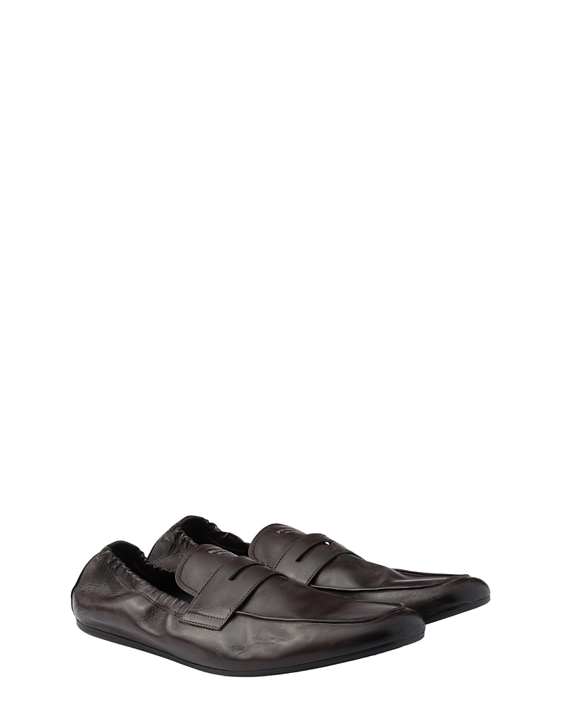 Prada Men's Shuffle Antiqued Leather Loafers