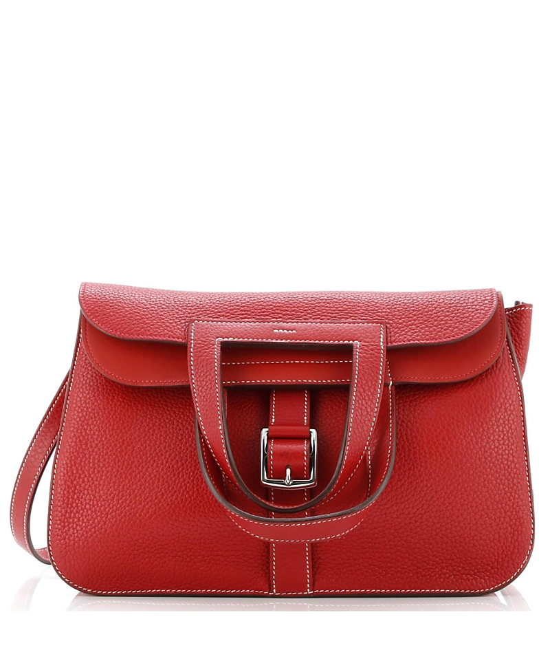 Pre-owned Pre-owned Hermes Hermes 31 Halzan Bag Clemence In Red