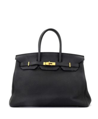 Pre-Owned HERMÈS - Birkin 35 Handbag Black Togo with Gold Hardware