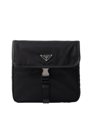 Re-Nylon and Saffiano Leather Shoulder Bag
