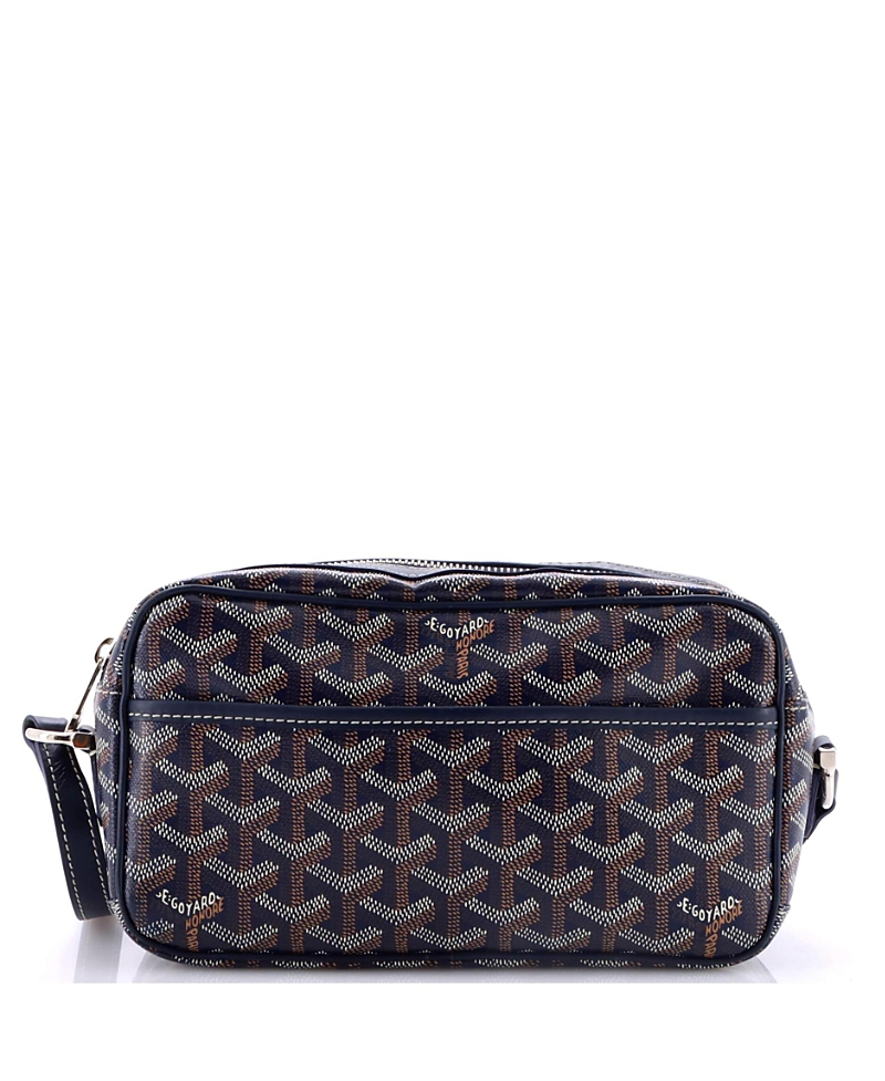 Pre-owned Pre-owned Goyard Goyard Cap Vert Bag Coated Canvas In Blue