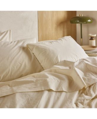  Washed Cotton Percale Euro Sham