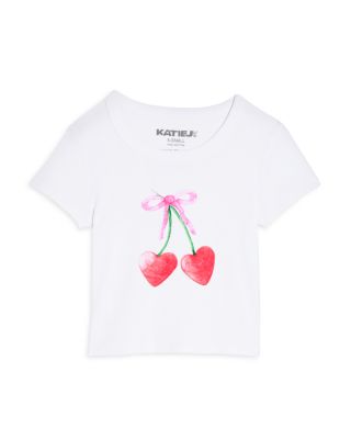 Girls&#39; Cherry Bow Graphic Tee - Big Kid
