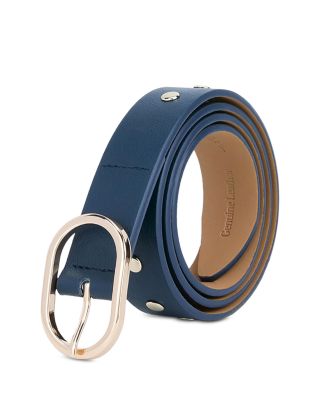 Women's Boyfriend Stud Leather Belt
