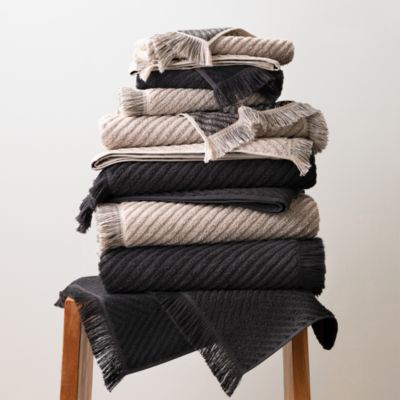 PURE Yarn Dyed Waffle Cotton Bath and Hand Towel 4-Piece Set