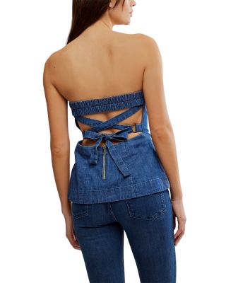 Lora Denim Tube Top 