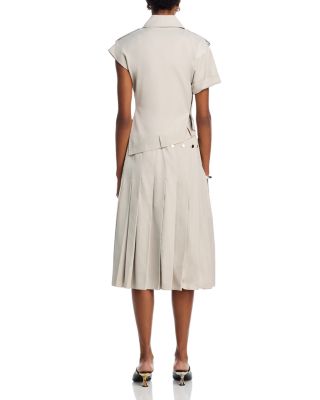 Double Layer Pleated Skirt