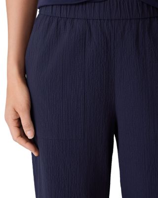 Stretch Jersey High Waisted Tapered Ankle Pants