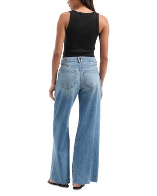 Kasey High Rise Wide Leg Jeans in Dusted Glare