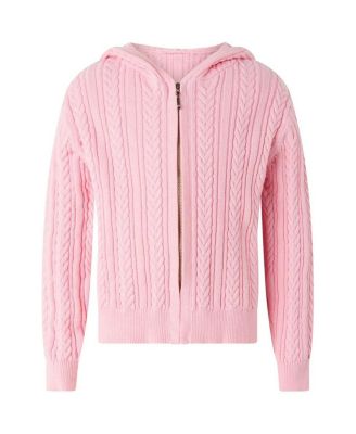 Girls' Cable Knit Hoodie - Little Kid, Big Kid