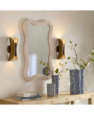 Deli Wavy Bamboo Wall Mirror