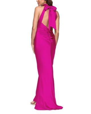 Sleeveless Satin Gown - Exclusive