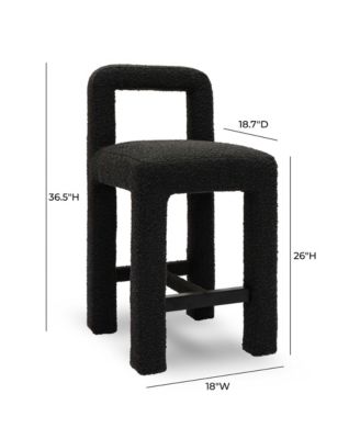  Hazel Boucle Counter Stool