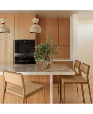 Gale Performance Faux Leather Stackable Stool, Set of 2