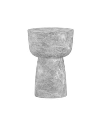 TOV Furniture - Charra Marble Indoor/Outdoor Side Table