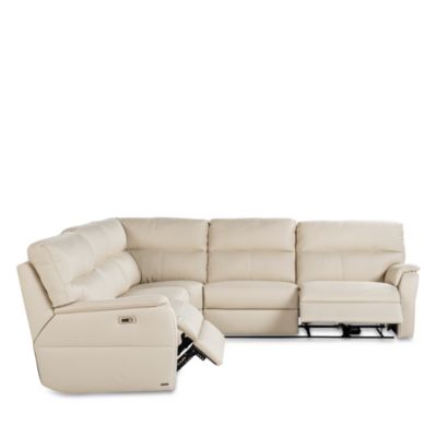 Grazia 5-Piece Power Reclining Leather Sectional