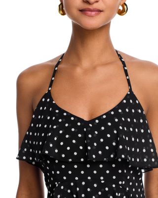 Ruffle Polka Dot Mini Dress