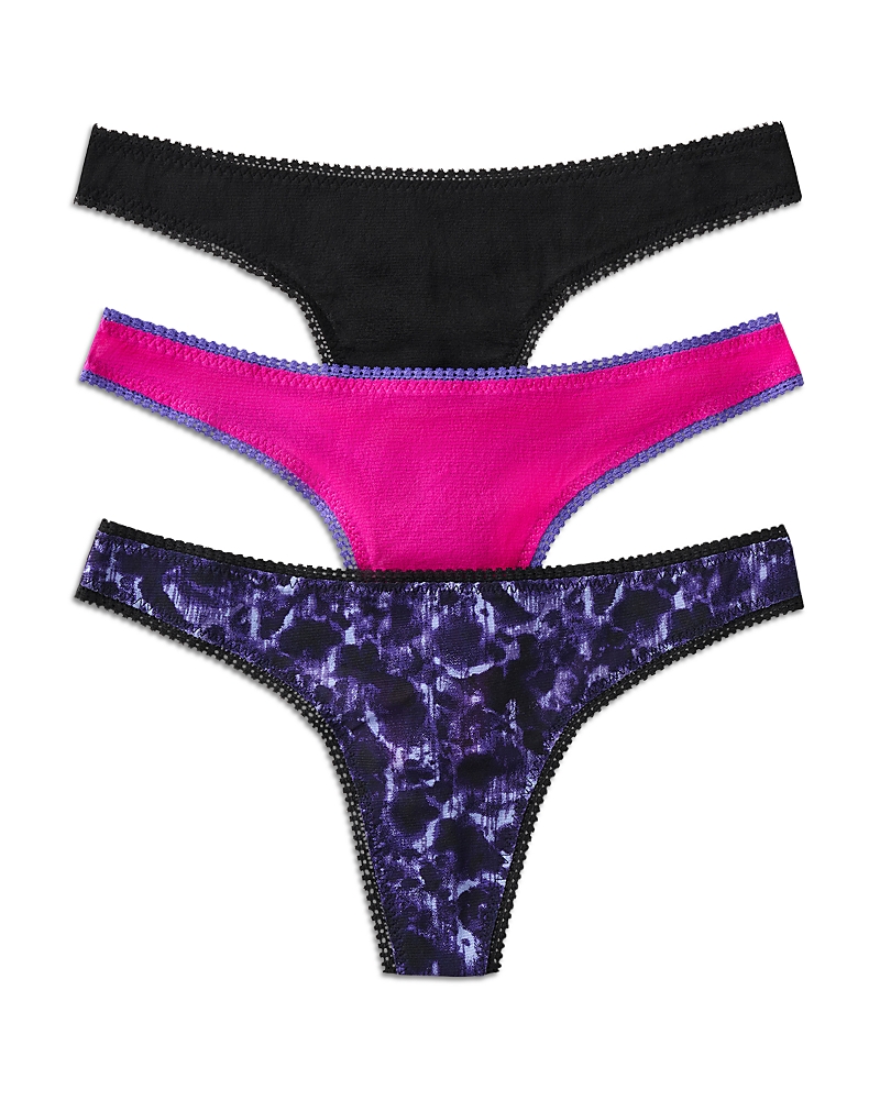 On Gossamer 3-pack Mesh Thongs In Multi