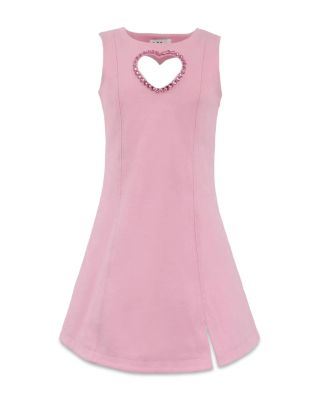 Lola + The Boys - Girls' Crystal Heart Dress - Little Kid, Big Kid