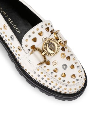 Women&#39;s Mansion Studded Loafer Flats