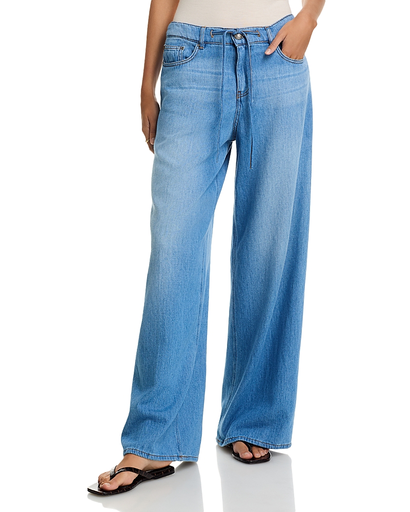 Kobi Halperin Leny Wide Leg Jeans in Light Indigo