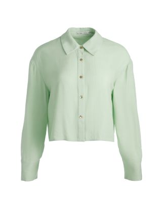 Finely Crop Oversized Blouse