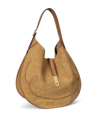 Polo ID Suede Western Large Shoulder Bag