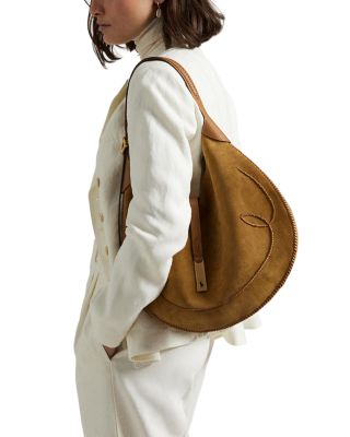 Polo ID Suede Western Large Shoulder Bag