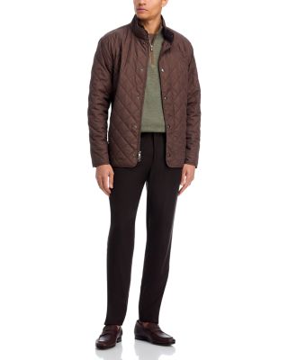 Autumn Crest Suede Trim Quarter Zip Sweater