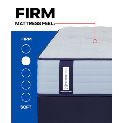 Posturepedic Orlando Firm Tight Top Mattress Set, Queen, Low Profile