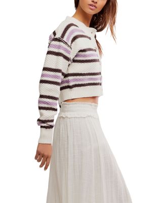 Lila Striped Cardigan