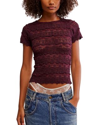 Free People - Angelina Lace Tee