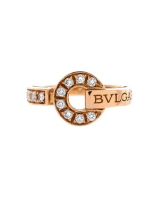 Pre-Owned Bvlgari - Bvlgari Bvlgari Ring 18K Rose Gold and Diamonds