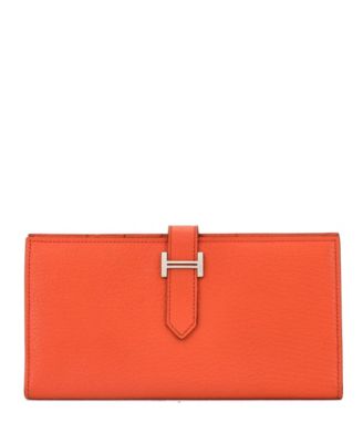 Pre-Owned HERMÈS - Long Bearn Wallet Chevre Mysore